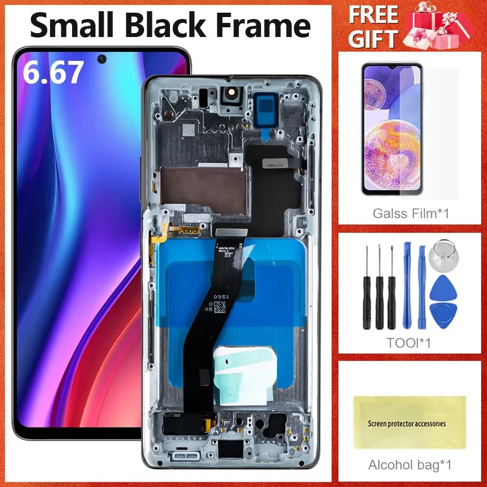 OLED LCD for Samsung S21 Ultra SM-G998B SM-G998U Display Touch Screen Digitizer for Samsung S21 Ultra Replacement Parts