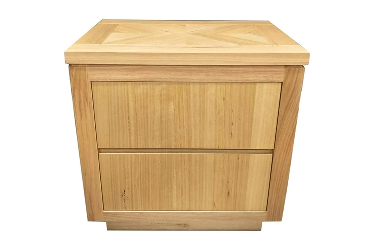 Rosemallow 4Pc King Bed Frame Bedroom Suite Timber Bedside Tallboy Package Set