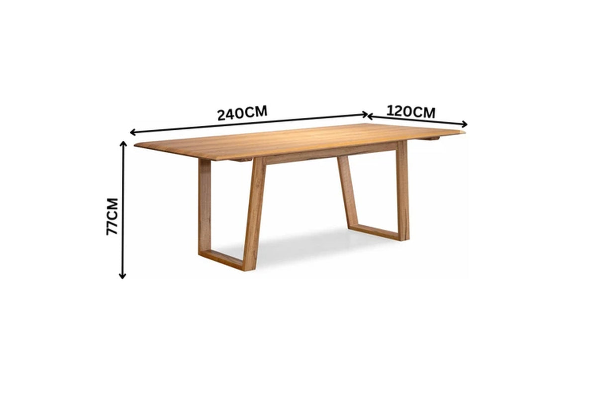 Japandi 9Pc Set Dining Table Chair Black