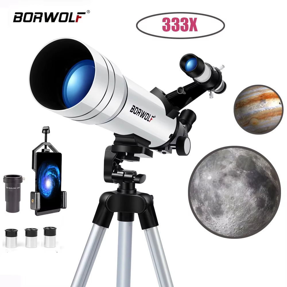 70400 Professional High-Definition Astronomical Telescope 333X to See the Moon and Stars Bird Watching Monocular