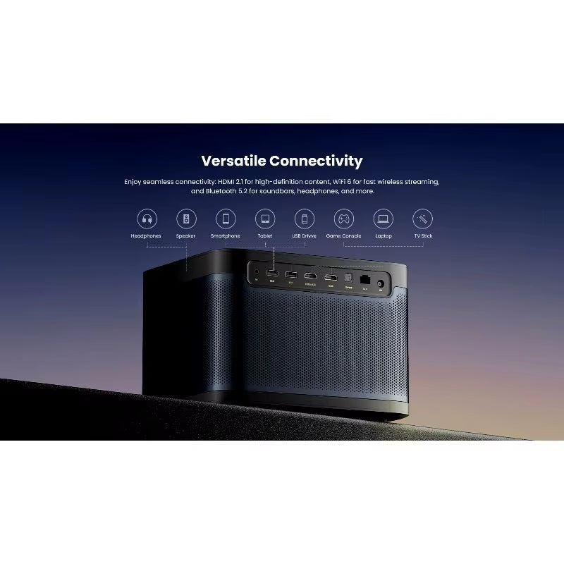 Projector 2450 Lumens High Brightness Intelligent 4K Laser Projector