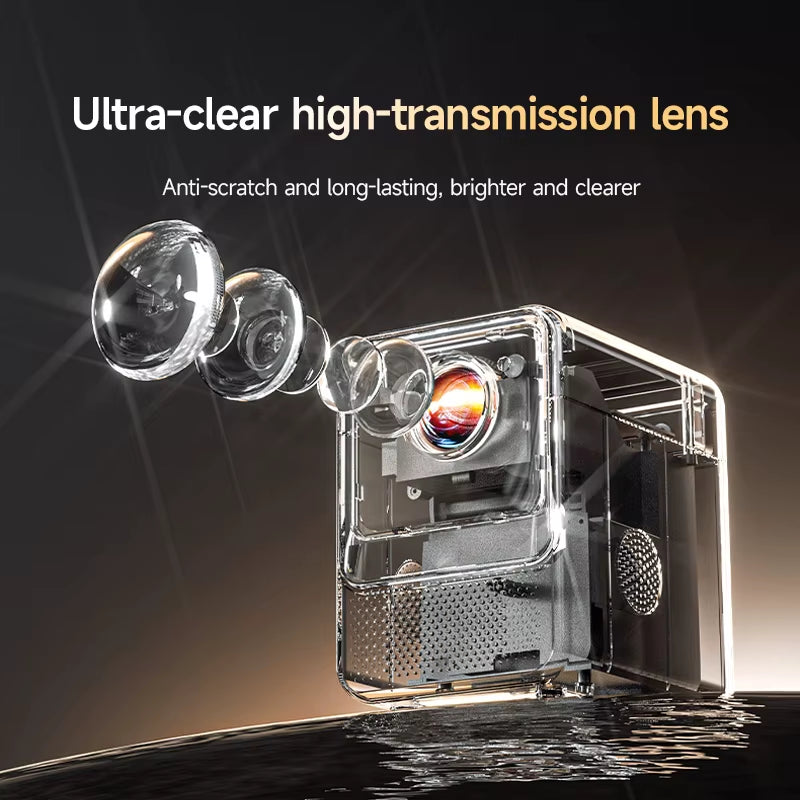 S2 Projector 4K Native HD 1080P Dual Wifi6 Cinema Portable Projetor Built-In Android System Suitable for Home/Outdoor/Office