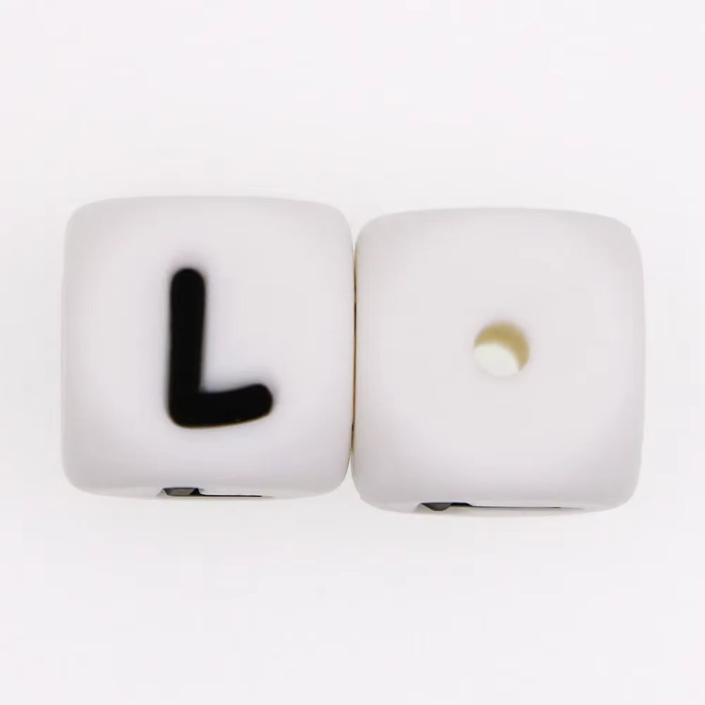 10Pcs 12MM Silicone Letters Beads DIY Jewelry Accessoriesfor to Make Bracelets English Alphabet Beads BPA Free Food Grade