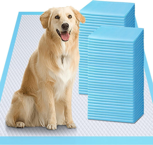 XL 28"X34" Thicker Heavy Absorbency Pet Training Puppy Pee Pads - Extra Large Disposable Polymer Quick Dry No Leaking Pee Pads for Dogs, Cats, Rabbits and Other House Training Pets, 30 Count
