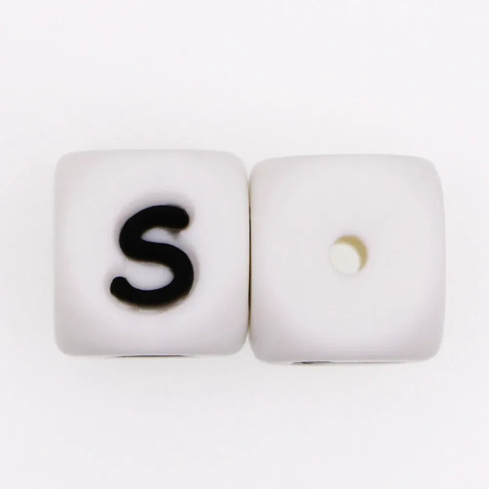 10Pcs 12MM Silicone Letters Beads DIY Jewelry Accessoriesfor to Make Bracelets English Alphabet Beads BPA Free Food Grade