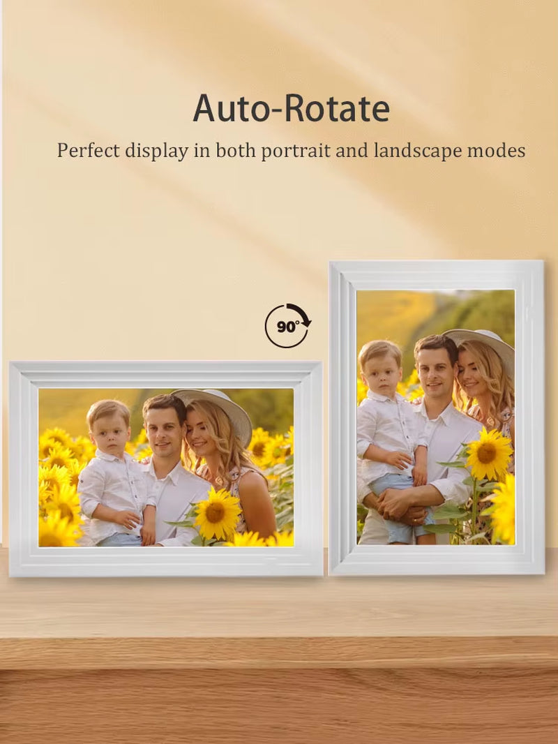 10.1-Inch Wifi Digital Photo Frame Cloud Digital Picture Frame 1280*800 TFT Touch Screen 32GB Storage Share Photo via APP