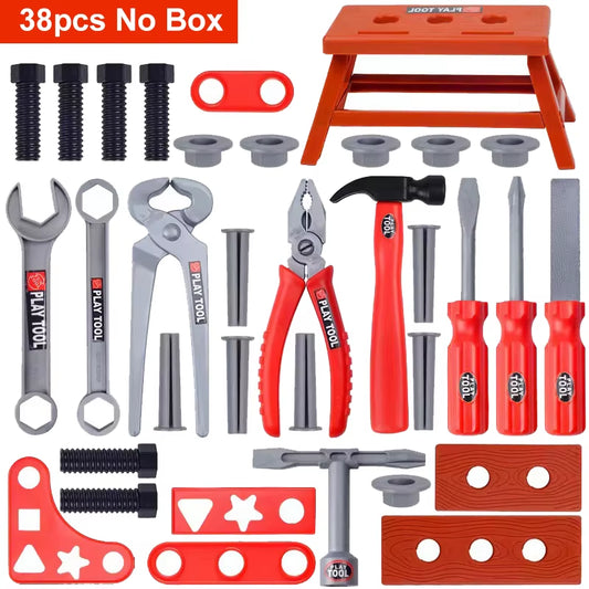 Children'S Tool Set with Electric Toy Drill Kids Power Construction Toy Pretend Play Toy Tools Kit for Toddler Boys Girls Child