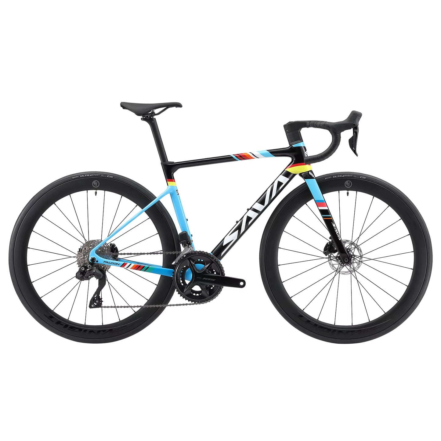 C7 Racing Team Full Carbon Fiber Electronic Shifting Road Bike 24-Speed with SHIMAN0 7170 DI2 Kit, UCI Approved