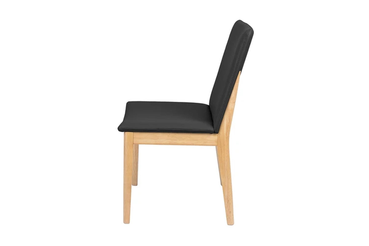 Japandi 9Pc Set Dining Table Chair Black