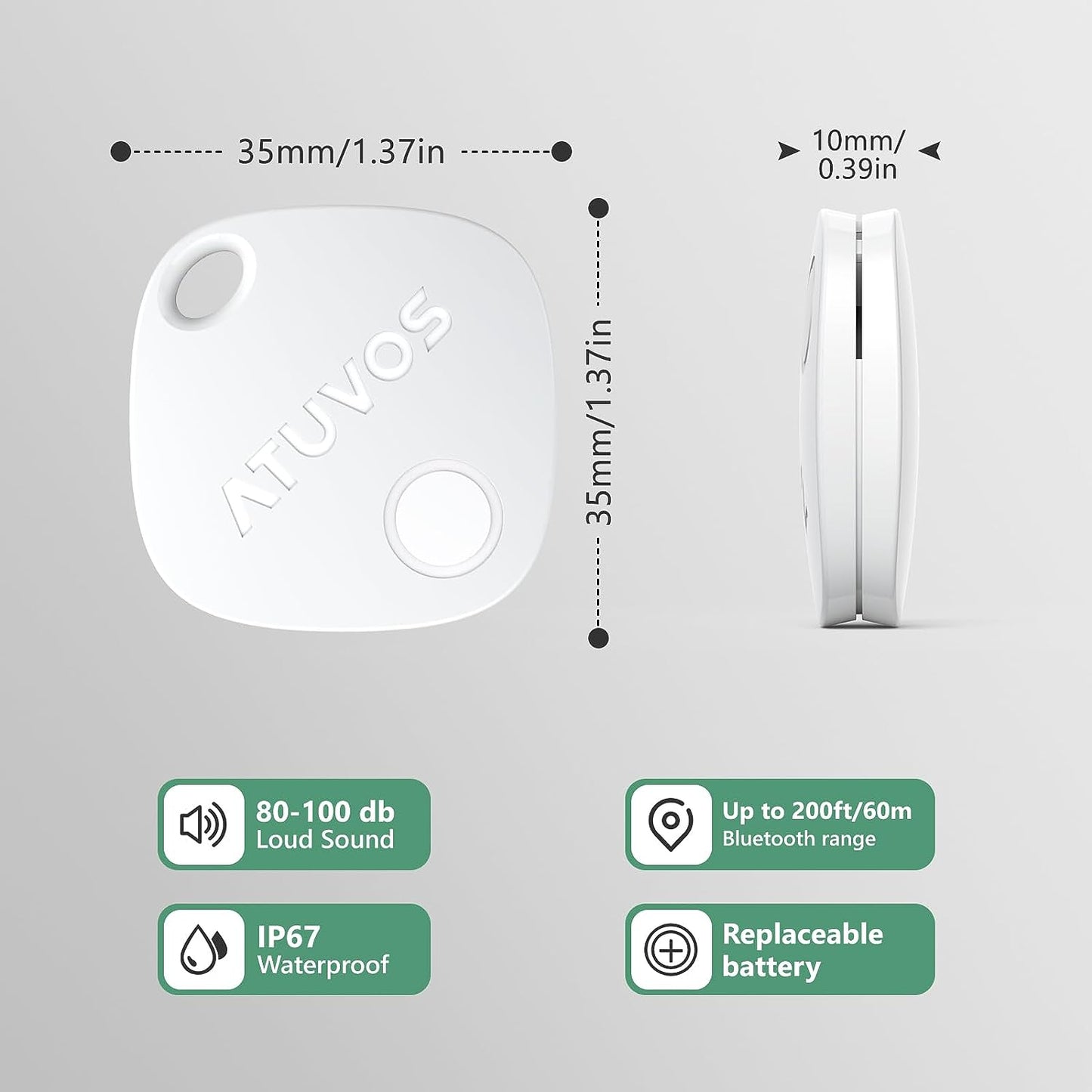 Bluetooth Item Finder Air Tag 4 Pack (4 Pack-1)