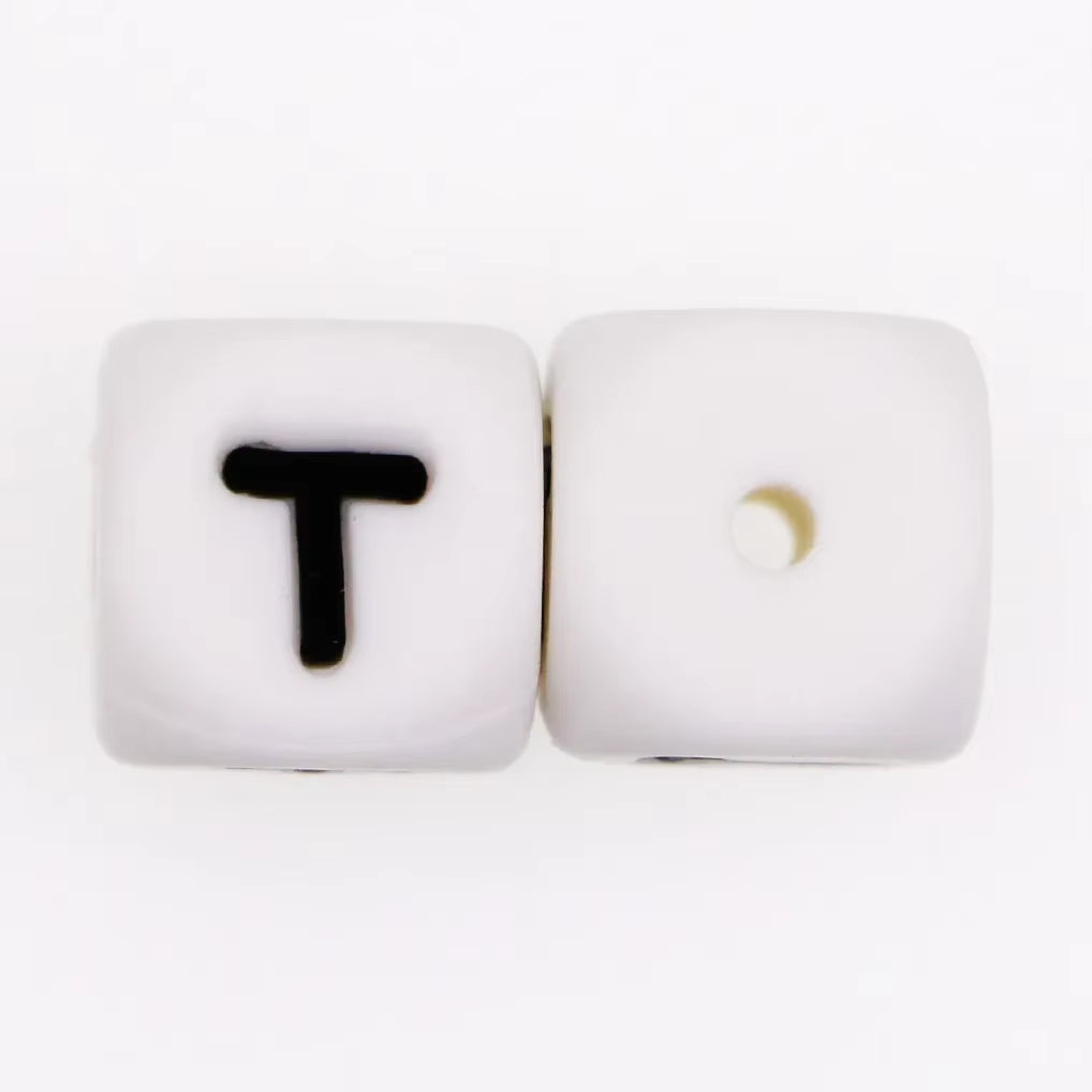 10Pcs 12MM Silicone Letters Beads DIY Jewelry Accessoriesfor to Make Bracelets English Alphabet Beads BPA Free Food Grade