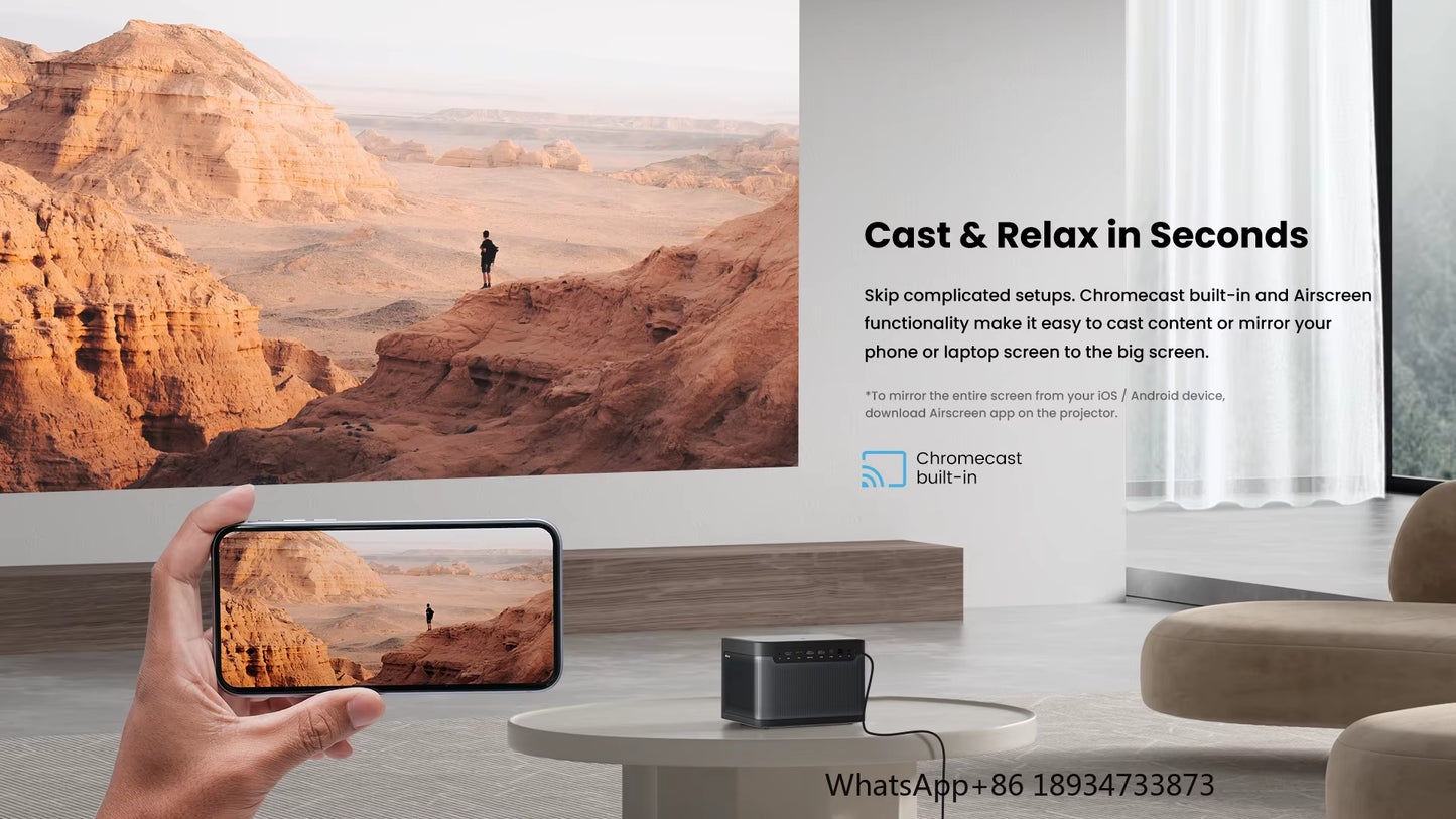 Mars Pro 2 2450 ISO Lumen Auto Focus UHD 3D Wi-Fi Smart Video Projector 4K Laser Beamer