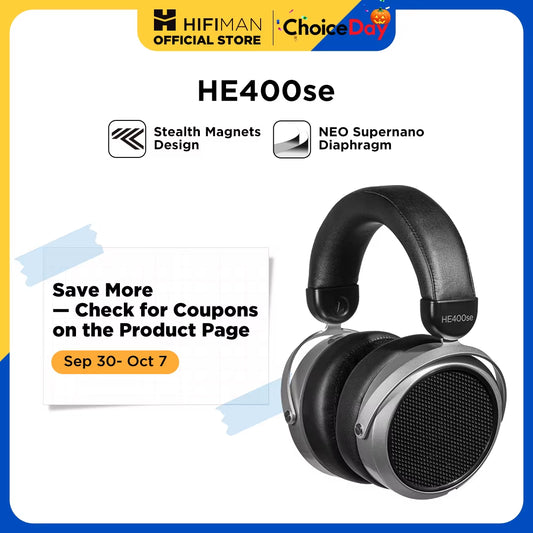 HE400SE Stealth Magnets Over-Ear Open-Back Full-Size Planar Magnetic Wired Headphones