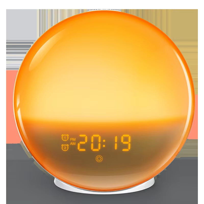Sunrise Alarm Clock Wake up Light Clock Sunrise/Sunset Simulation Digital Clock with Night Light FM Radio Desk Clocks