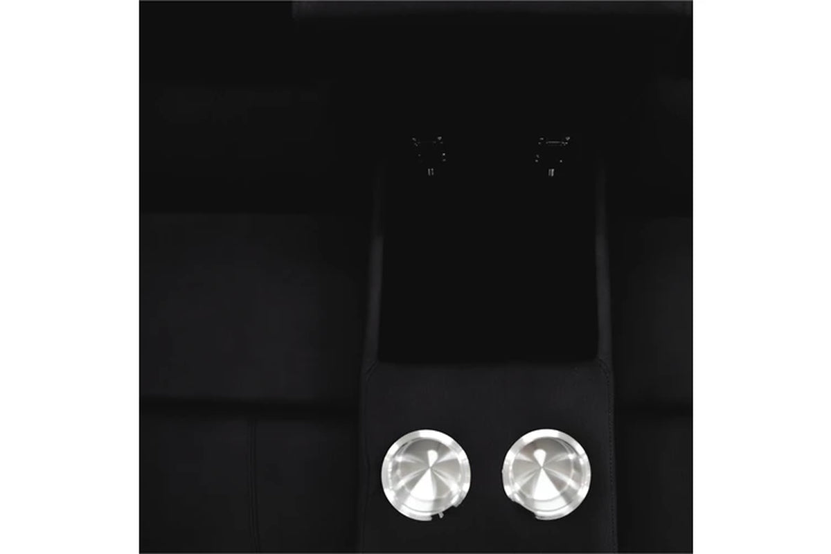 Anderson 1+2+3 Seater Fabric Electric Recliner Sofa Lounge Chair Set Onyx